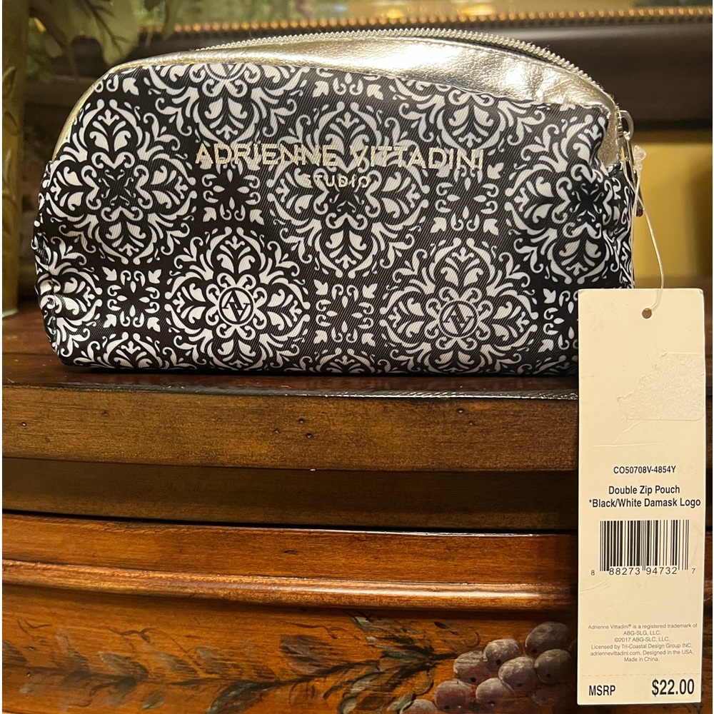 Adrienne Vittadini cosmetic bag.RalphLauren Romance rollerball fragrance.Mascara